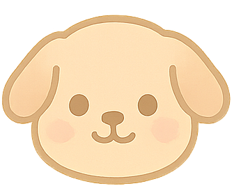 狗狗头贴纸